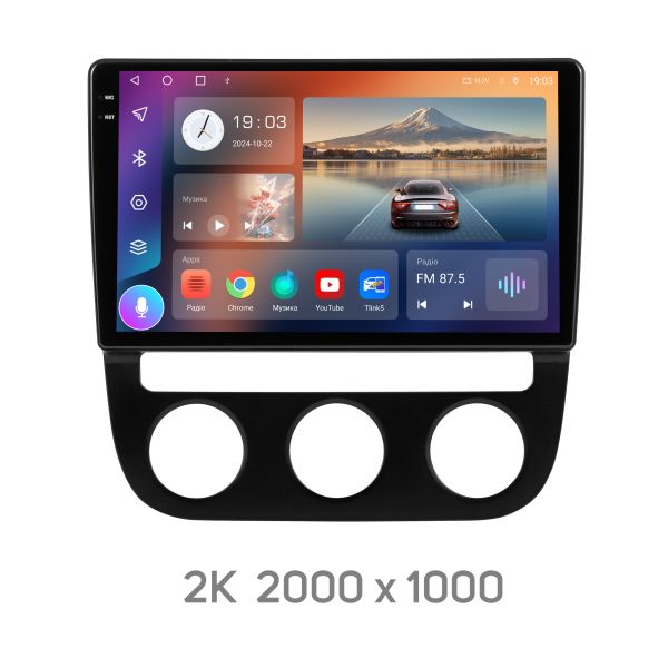 Штатна магнітола Soundbox S-6260  10.1 " з CarPlay та 4G модемом для автомобіля Volkswagen Jetta / Golf V 2005-2010 Climat