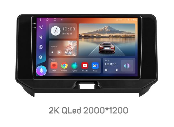 Штатна магнітола Soundbox S4-1375 (2K)  CarPlay ,  Android Auto , 4G модем для  Toyota Venza 2021+