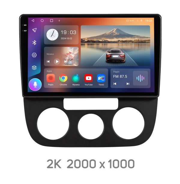 Штатна Android магнітола з CarPlay та 4G модем для Volkswagen  Jetta V 2005-2009 /Golf V 2003-2009  Soundbox S-6261  10"