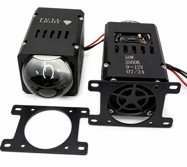 Комплект світлодіодних матричних Bi лінз Full Light X4 Matrix 1.8"  5500K  50W  2Chip