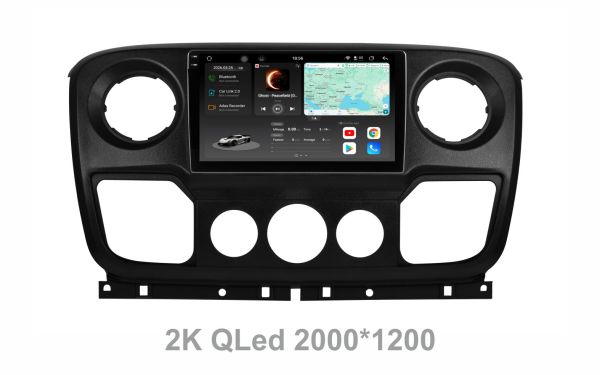 Штатна магнітола Soundbox  S8 PRO 2K-2050  для Opel Movano , Nissan NV400, Renault Master 2010-2020  з ADAS / CarPlay / 4G / DSP-DTS 5.1 / круговий огляд 360°