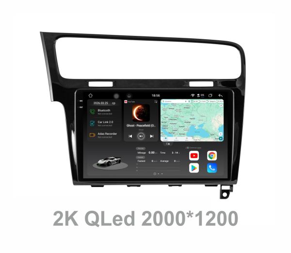 Штатна магнітола Soundbox  S8 PRO 2K-6281 для  Volkswagen Golf VII    ADAS , CarPlay , 4G , DSP-DTS 5.1 , круговий огляд 360°