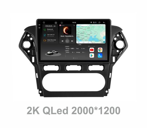 Штатна магнітола Soundbox S8 PRO 2K-9205   для Ford Mondeo 2010-2014   ADAS , CarPlay , 4G , DSP-DTS 5.1 , круговий огляд 360°