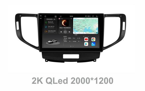 Штатна магнітола Soundbox S8 PRO 2K-2270  для  Honda Accord 8 2008-2012  ADAS / CarPlay / 4G / DSP-DTS 5.1 / круговий огляд 360°