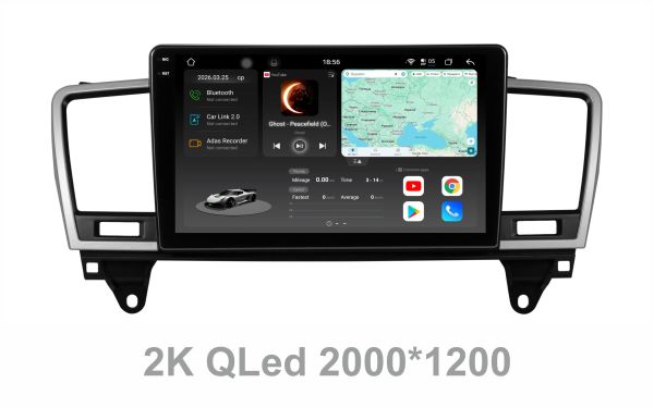 Штатна магнітола Soundbox S8 PRO 2K-8684  8+256GB для Mercedes Benz ML W166 2011-2015 , GL W166 2011-2015  ADAS , CarPlay , 4G , DSP-DTS 5.1 , круговий огляд 360°