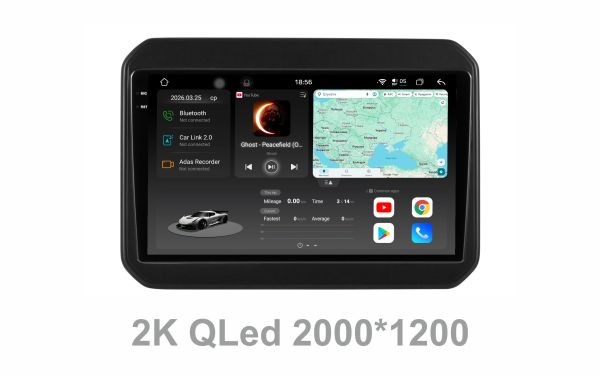 Штатна магнітола Soundbox S8 PRO 2K-8177  8+257GB для  Suzuki Ignis 2016+  ADAS , CarPlay , 4G , DSP-DTS 5.1 , круговий огляд 360°