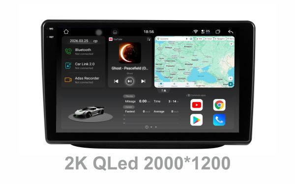 Штатна магнітола Soundbox S8 PRO 2K-4538   8+256GB  для  Kia Sorento 2013-2015     ADAS , CarPlay , 4G , DSP-DTS 5.1 , круговий огляд 360°