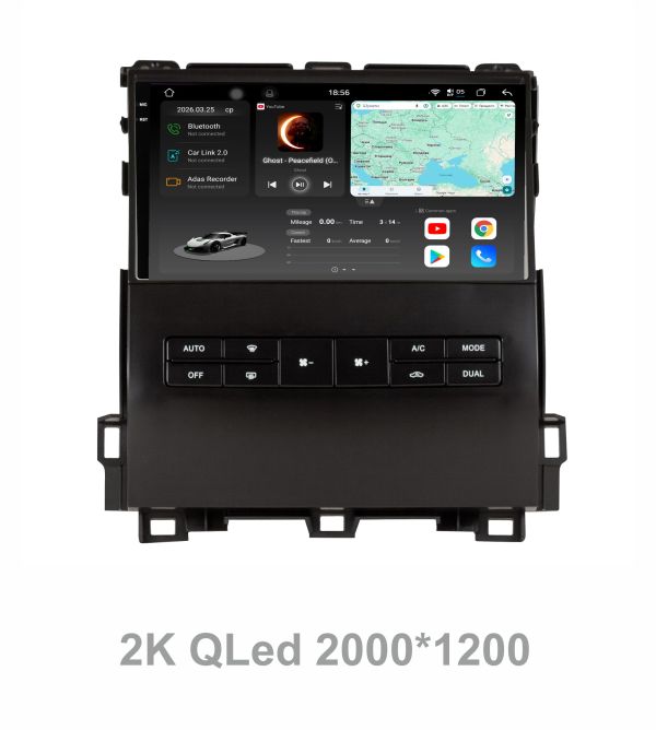 Штатна магнітола Soundbox S8 PRO 2K-8113M  8+256GB для  Toyota Land Cruiser Prado 120    ADAS , CarPlay , 4G , DSP-DTS 5.1 , круговий огляд 360°