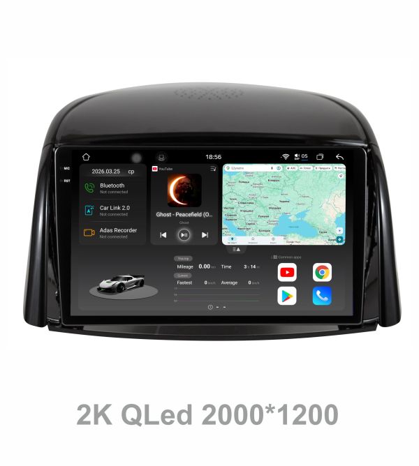 Штатна магнітола Soundbox S8 PRO 2K-2053  8+256GB для  Renault Koleos 2008-2016     ADAS , CarPlay , 4G , DSP-DTS 5.1 , круговий огляд 360°