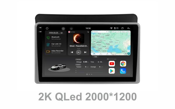 Штатна магнітола Soundbox S8 PRO 2K-4537  8+256GB для Kia Sorento 2013-2015   ADAS , CarPlay , 4G , DSP-DTS 5.1 , круговий огляд 360°