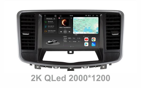 Штатна магнітола Soundbox S8 PRO 2K-8156  для   Nissan Teana 2008-2012  8+256GB /ADAS / CarPlay / 4G / DSP-DTS 5.1 / круговий огляд 360°
