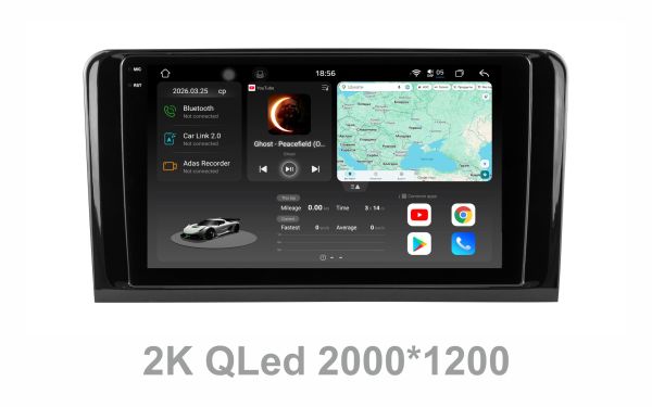Штатна магнітола Soundbox S8 PRO 2K-8640  для  Mercedes Benz  W164 ML 2005-2011 , GL W164 2005-2011     ADAS , CarPlay , 4G , DSP-DTS 5.1 , круговий огляд 360°