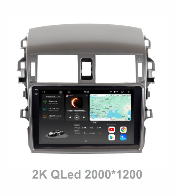 Штатна магнітола Soundbox S8 PRO 2K-9013   для Toyota Corolla 2008-2012  ADAS , CarPlay , 4G , DSP-DTS 5.1 , круговий огляд 360°