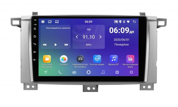 Штатний головний пристрій Soundbox SM-9422 для Toyota Land Cruiser 100 2003-2008 (Кондиціонер)