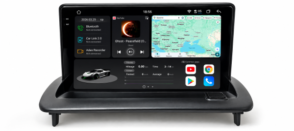 Штатна магнітола Soundbox S8 PRO 2K-1018  8+256GB для   Volvo V50 /S40  2004-2013    ADAS , CarPlay , 4G , DSP-DTS 5.1 , круговий огляд 360°