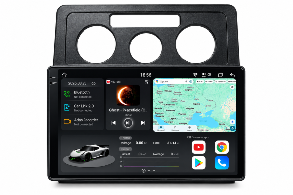 Штатна магнітола Soundbox S8 PRO 2K-6263   8+256GB   для  Volkswagen Caddy III  20004-2010  (10")     ADAS , CarPlay , 4G , DSP-DTS 5.1 , круговий огляд 360°