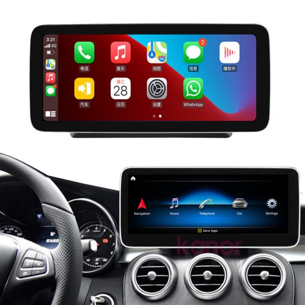 Штатна магнітола 10.25" з CarPlay та 4G для Mercedes Benz C class W205  2015-2018 /V Class /GLC Class  (ALTERNATYVA    A-151810.25)