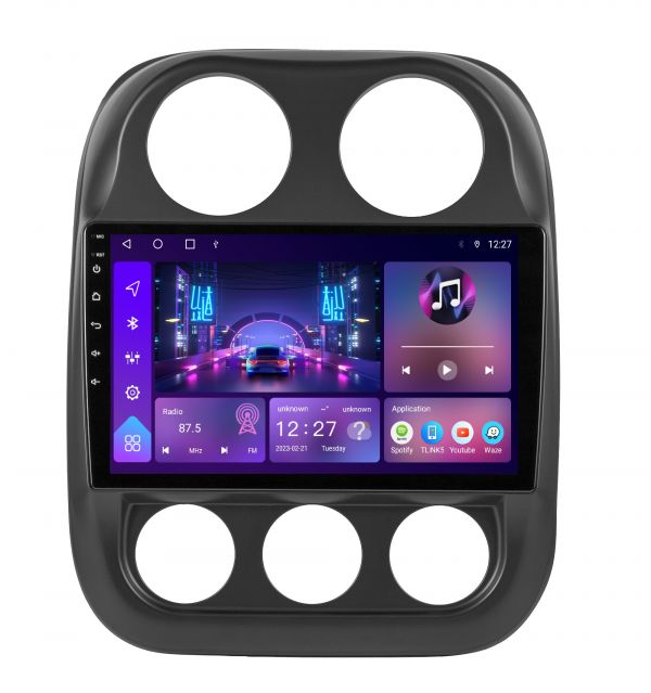 Штатна магнітола  4+64GB  Soundbox S-9237 для Jeep Compass 15-17 /Patriot 09-16 з CarPlay та Android Auto